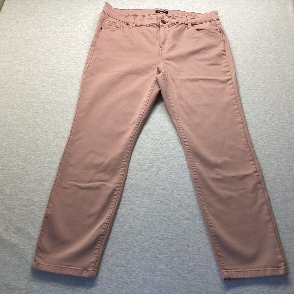 BUFFALO AUBREY WOMEN’S MID-RISE ANKLE GRAZER JEANS SIZE: 14/34 COLOR: LIGHT PINK